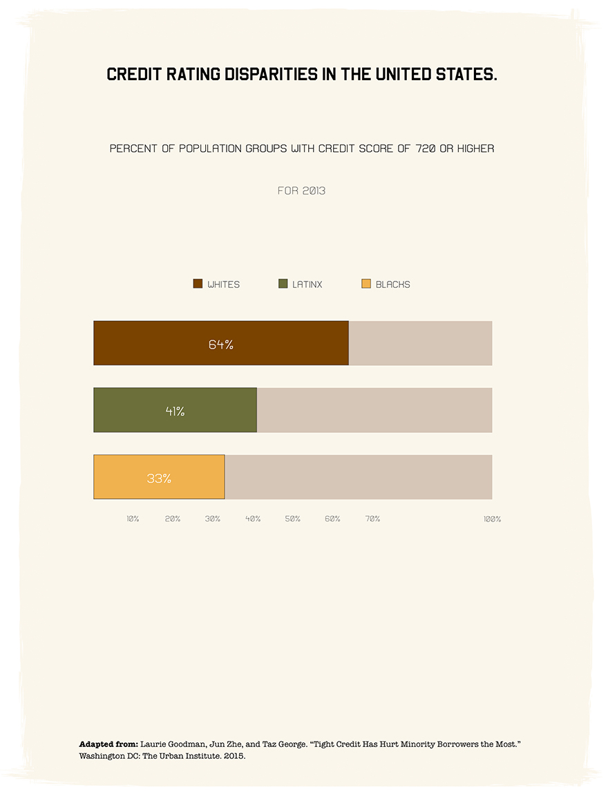 Credit rating disparities in the United States